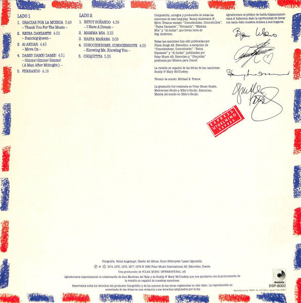 ABBA - Gracias Por La Musica (Vinyl, LP, Album)