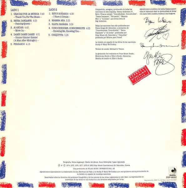 ABBA - Gracias Por La Musica (Vinyl, LP, Album)