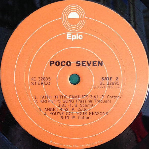 Poco (3) - Poco Seven (Vinyl, LP, Album) Very Good (VG) / Very Good (VG)