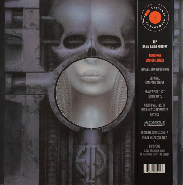 Emerson, Lake & Palmer - Brain Salad Surgery (Vinyl, Vinyl, LP, Album, Limited Edition, Numbered, Reissue, Remastered, 7", Single Sided, Limited Edition, Numbered, Remastered) Very Good (VG) / Very Good (VG)