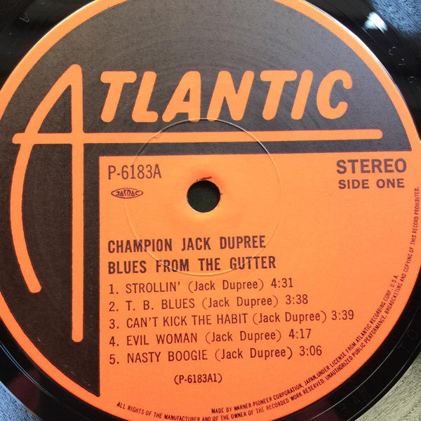 Champion Jack Dupree - Blues From The Gutter (Vinyl, LP, Album, Rei...