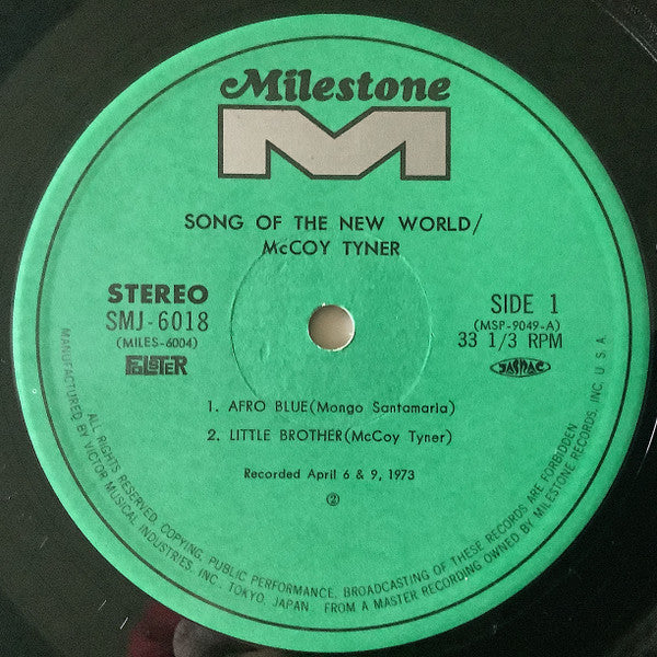 McCoy Tyner - Song Of The New World (Vinyl, LP, Album)