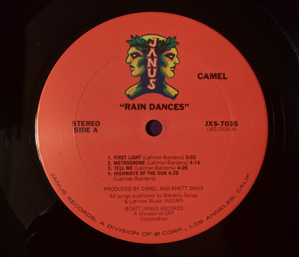 Camel - Rain Dances (Vinyl, LP, Album, Stereo) Very Good Plus (VG+) / Very Good Plus (VG+)