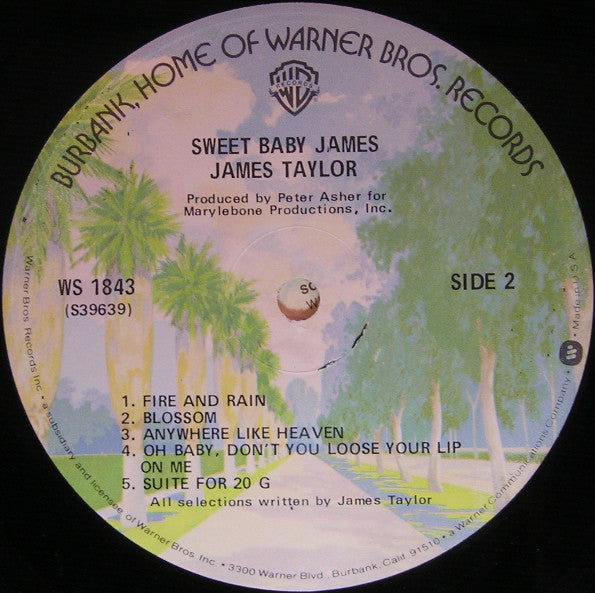 James Taylor (2) - Sweet Baby James (Vinyl, LP, Album, Reissue) Very Good Plus (VG+) / Near Mint (NM or M-)
