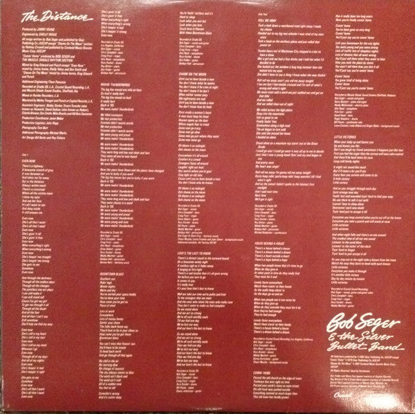 Bob Seger And The Silver Bullet Band - The Distance (Vinyl, LP, Album) Very Good Plus (VG+) / Very Good Plus (VG+)