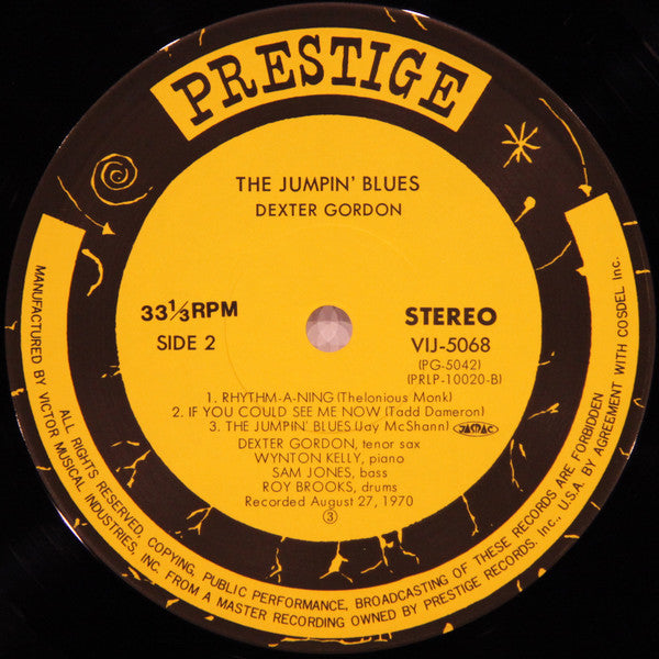 Dexter Gordon - The Jumpin' Blues (Vinyl, LP, Album, Reissue)