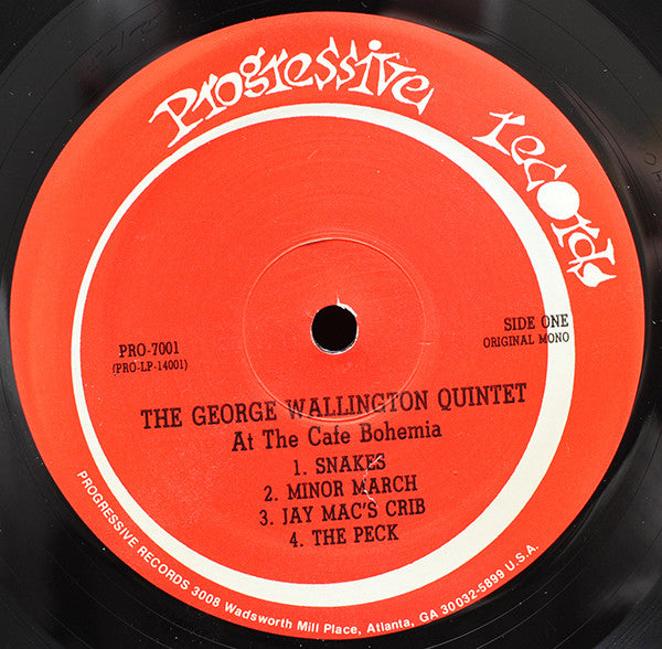 George Wallington Quintet - The George Wallington Quintet At The Cafe Bohemia (Vinyl, LP, Album, Reissue, Mono) Very Good (VG) / Very Good (VG)