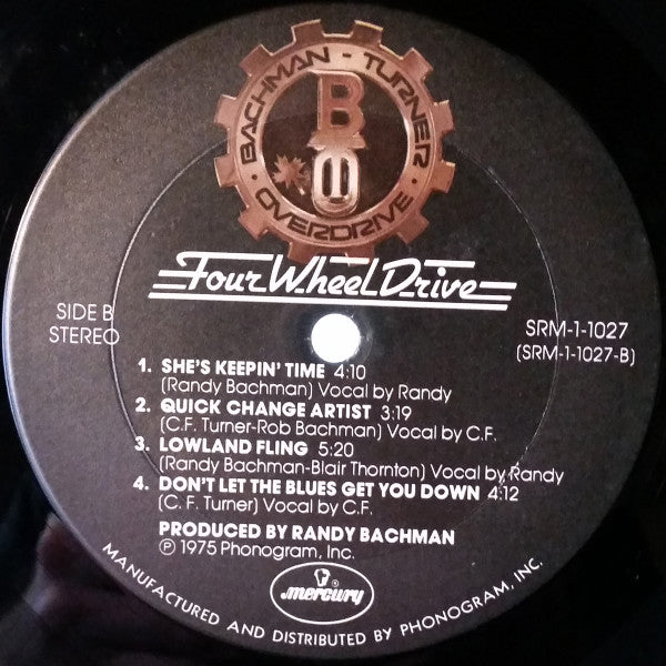 Bachman-Turner Overdrive - Four Wheel Drive (Vinyl, LP, Album) Very Good (VG) / Very Good (VG)