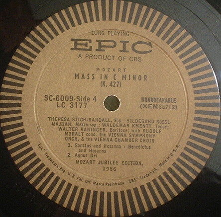 Wolfgang Amadeus Mozart - Mass In C Minor (K. 427) (2xVinyl, LP, Album) Very Good (VG) / Very Good (VG)