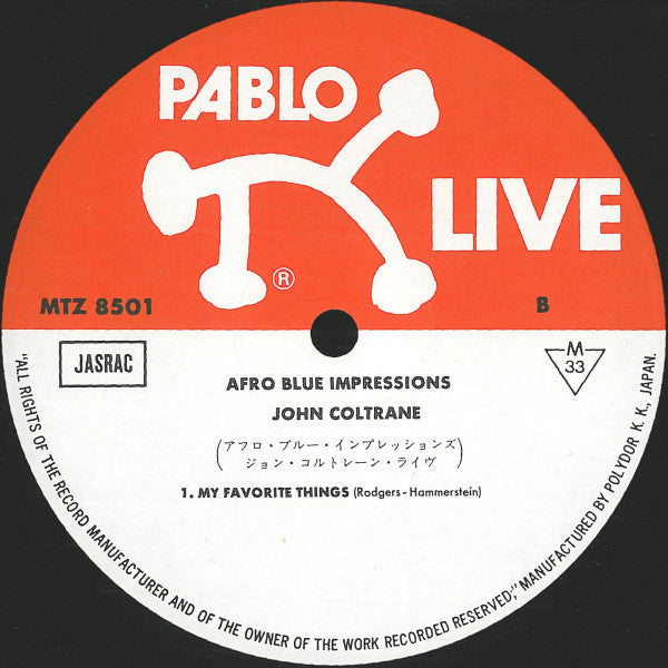 John Coltrane - Afro Blue Impressions (2xVinyl, LP, Album, Mono) Very Good Plus (VG+) / Very Good Plus (VG+)