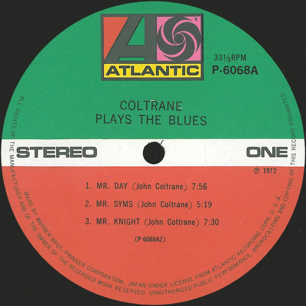 John Coltrane - Coltrane Plays The Blues (Vinyl, LP, Album, Stereo,...