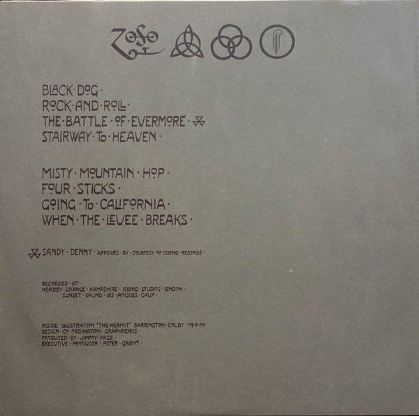 Led Zeppelin - Untitled = レッド・ツェッペリン　ＩＶ (Vinyl, LP, Album, Stereo)