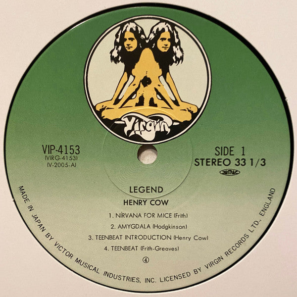 Henry Cow - Legend (Vinyl, LP, Album, Reissue) Very Good (VG) / Very Good (VG)