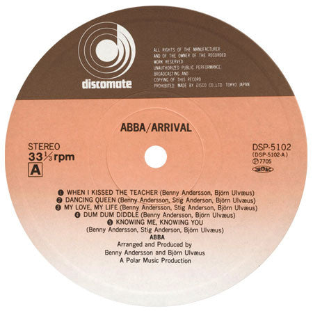 ABBA - Arrival = Arrival (Vinyl, LP, Album, Reissue) Very Good Plus (VG+) / Very Good Plus (VG+)