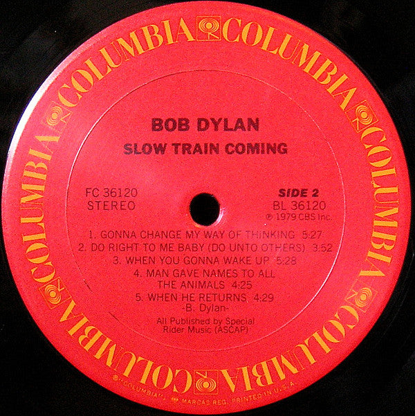 Bob Dylan - Slow Train Coming (Vinyl, LP, Album) Very Good (VG) / Very Good (VG)