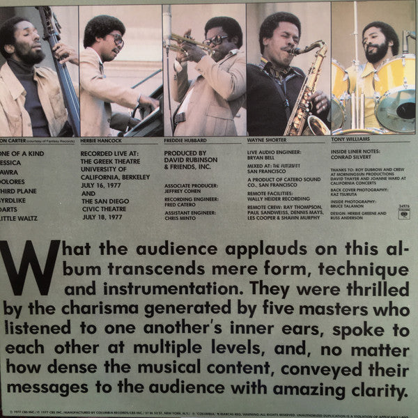 The V.S.O.P. Quintet - The Quintet (2xVinyl, LP, Album, Reissue) Very Good (VG) / Very Good (VG)