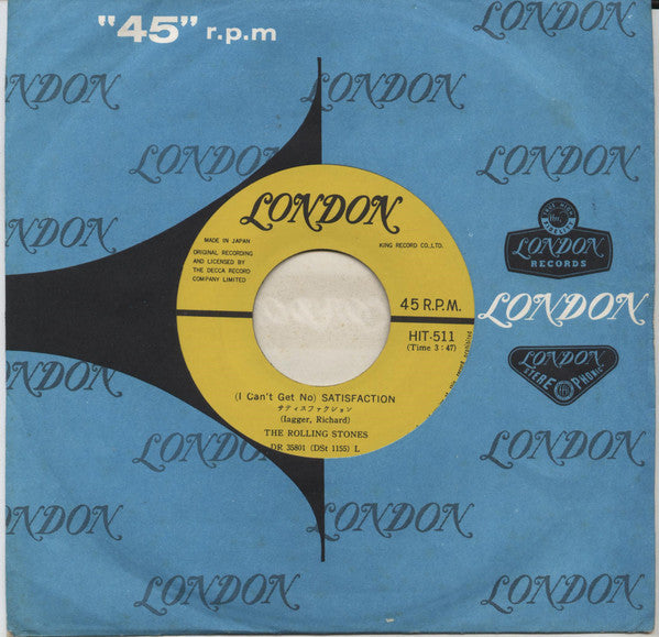 The Rolling Stones - Satisfaction (Vinyl, 7", 45 RPM, Single, Reissue) Very Good Plus (VG+) / Very Good Plus (VG+)