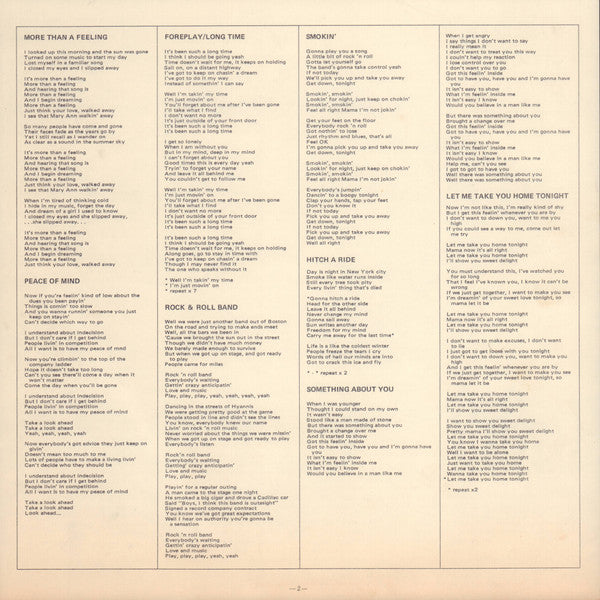 Boston - Boston (Vinyl, LP, Album, Stereo) Very Good Plus (VG+) / Good Plus (G+)