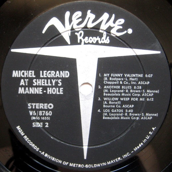 Michel Legrand - At Shelly's Manne-Hole (Vinyl, LP, Album) Very Good Plus (VG+) / Very Good (VG)