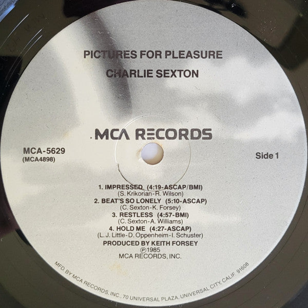 Charlie Sexton - Pictures For Pleasure (Vinyl, LP, Album)