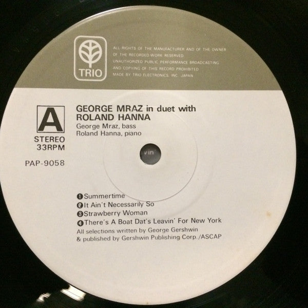 George Mraz - Porgy & Bess (Vinyl, LP, Album)