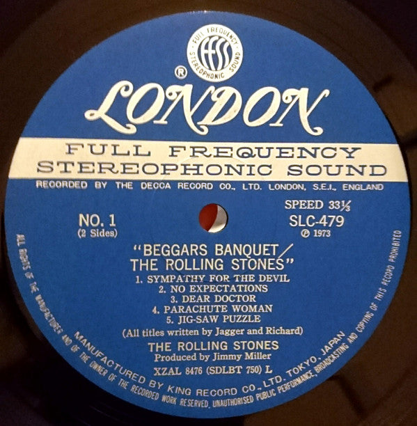 The Rolling Stones - Beggars Banquet (Vinyl, LP, Album, Reissue, Stereo) Very Good Plus (VG+) / Very Good (VG)