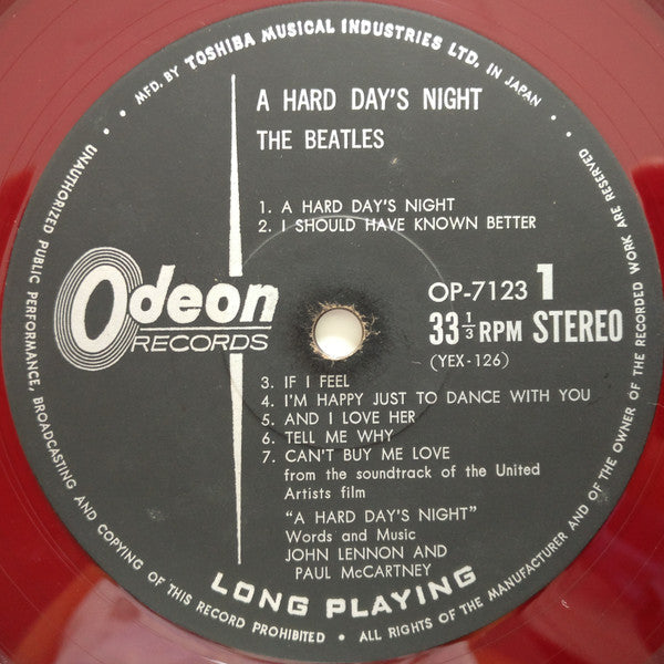 The Beatles - A Hard Day's Night = Here Comes the Beatles Yeah! Yeah! Yeah! (Vinyl, LP, Album, Stereo) Very Good (VG) / Good Plus (G+)