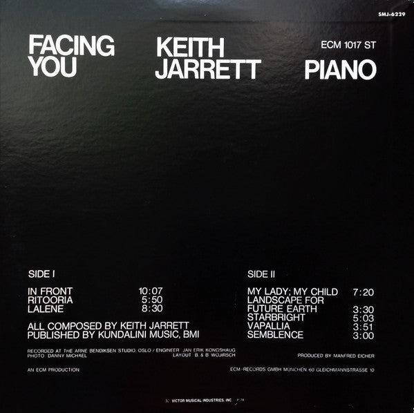 Keith Jarrett - Facing You = フェイシング・ユー (Vinyl, LP, Album, Reissue, ...
