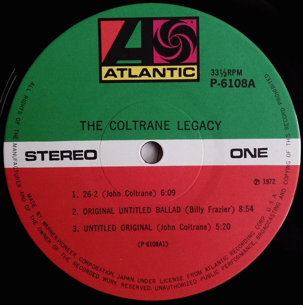 John Coltrane - The Coltrane Legacy (Vinyl, LP, Compilation, Reissu...