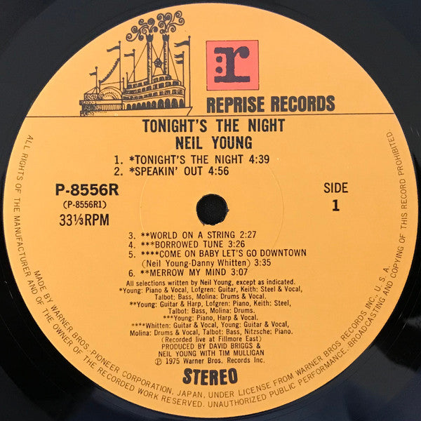 Neil Young - Tonight's The Night (Vinyl, LP, Album)