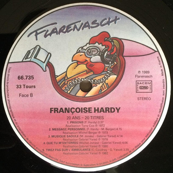 Françoise Hardy - Vingt Ans  Vingt Titres (2xVinyl, LP, Compilation) Very Good Plus (VG+) / Very Good (VG)