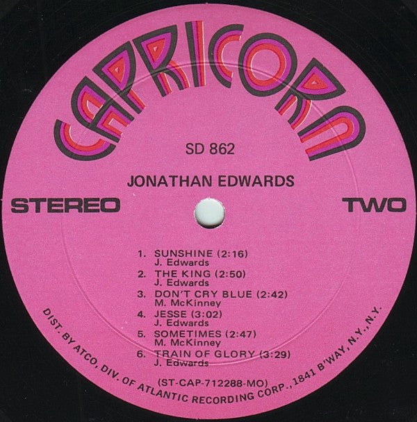 Jonathan Edwards (2) - Jonathan Edwards (Vinyl, LP, Album) Good Plus (G+) / Very Good (VG)