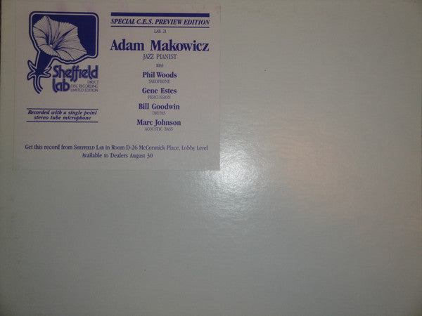 Adam Makowicz - The Name Is Makowicz (Ma-kó-vitch) (Vinyl, LP, Album) Near Mint (NM or M-) / Near Mint (NM or M-)