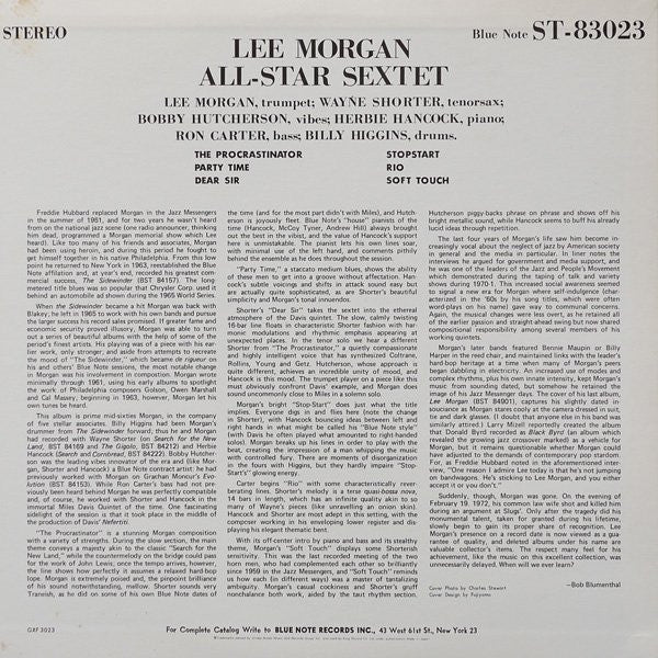 Lee Morgan - All-Star Sextet (Vinyl, LP, Album, Limited Edition) Very Good Plus (VG+) / Very Good Plus (VG+)