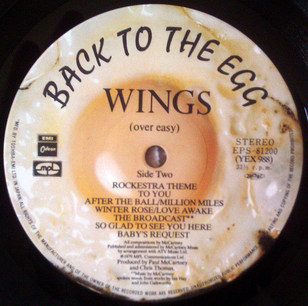 Wings (2) - Back To The Egg (Vinyl, Album, LP)