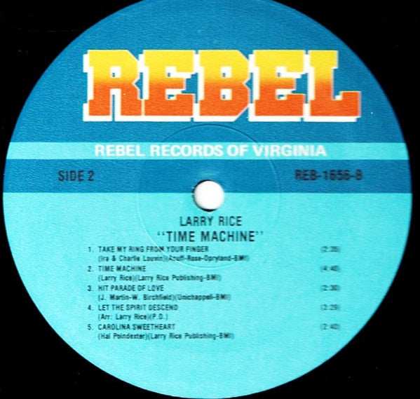 Larry Rice - Time Machine (Vinyl, LP, Album) Near Mint (NM or M-) / Near Mint (NM or M-)