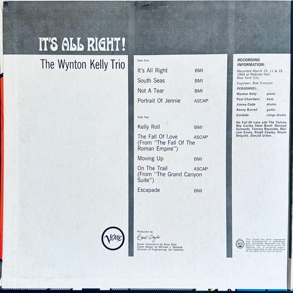 Wynton Kelly Trio - It's All Right! (Vinyl, LP, Album, Reissue, Ste...