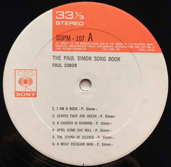 Paul Simon - The Paul Simon Song Book (Vinyl, LP, Album, Reissue, Stereo) Very Good (VG) / Very Good Plus (VG+)