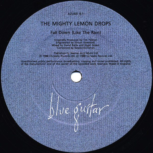 The Mighty Lemon Drops - Fall Down (Like The Rain) (Vinyl, 12", Single) Very Good (VG) / Very Good Plus (VG+)