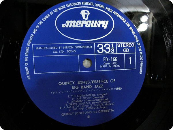 Quincy Jones - Essence Of Big Band Jazz (Vinyl, LP, Compilation, St...