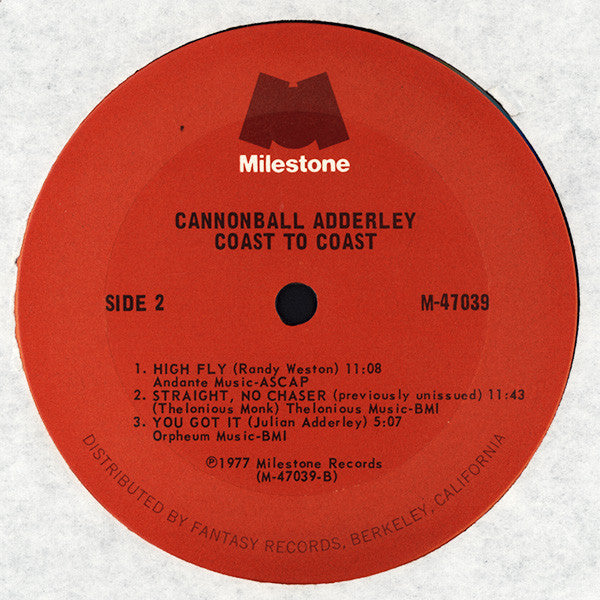 Cannonball Adderley - Coast To Coast (2xVinyl, LP, Compilation) Very Good (VG) / Very Good (VG)