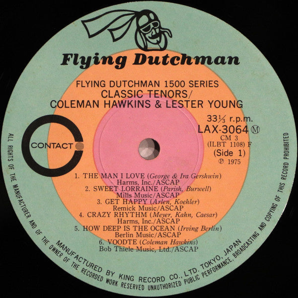Coleman Hawkins - Classic Tenors (Vinyl, LP, Compilation, Limited E...