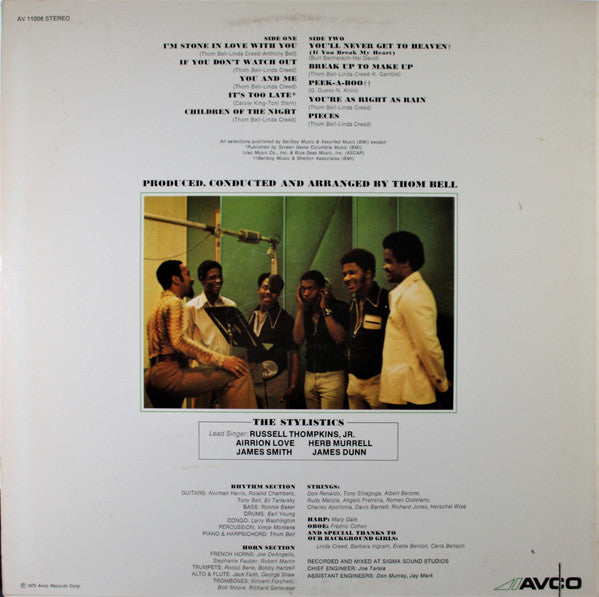 The Stylistics - Round 2 (Vinyl, LP, Album, Repress, Stereo) Good Plus (G+) / Very Good (VG)