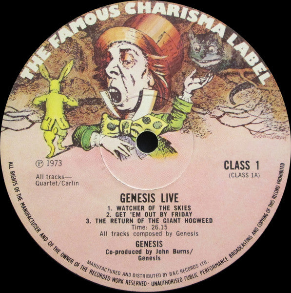 Genesis - Live (Vinyl, LP, Album, Stereo) Very Good (VG) / Very Good (VG)