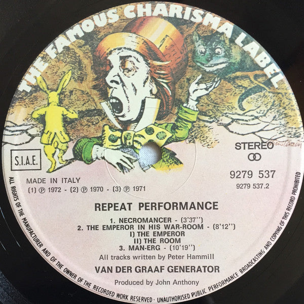 Van Der Graaf Generator - Repeat Performance (Vinyl, LP, Compilation) Very Good Plus (VG+) / Very Good (VG)