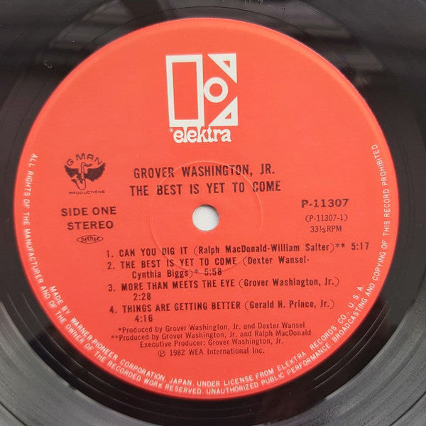 Grover Washington, Jr. - The Best Is Yet To Come (Vinyl, LP, Album)
