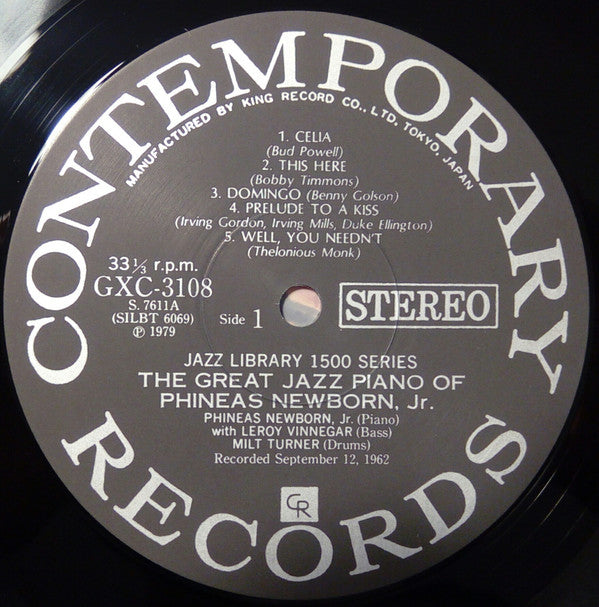 Phineas Newborn Jr. - The Great Jazz Piano Of Phineas Newborn Jr. (Vinyl, LP, Album, Reissue, Stereo) Near Mint (NM or M-) / Very Good Plus (VG+)
