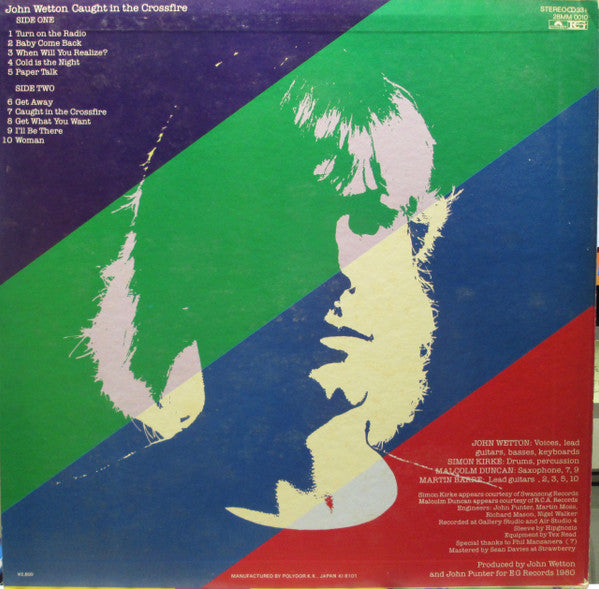 John Wetton - Caught In The Crossfire (Vinyl, LP, Album)