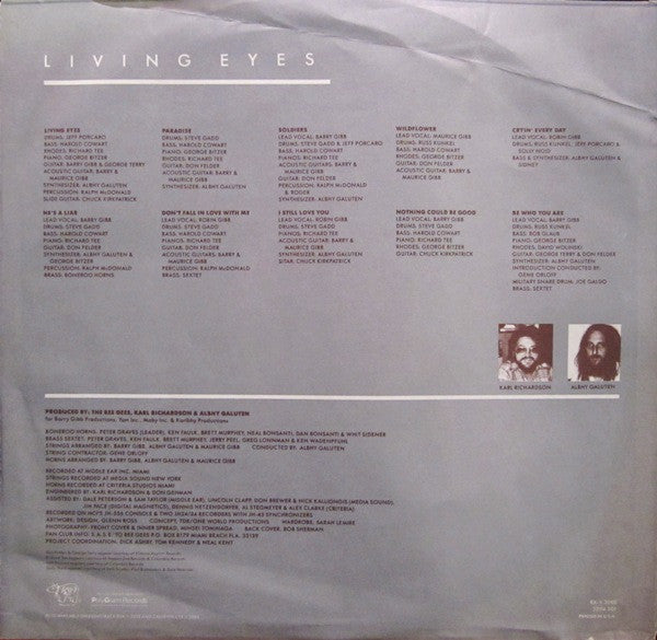 Bee Gees - Living Eyes (Vinyl, LP, Album) Very Good Plus (VG+) / Very Good Plus (VG+)