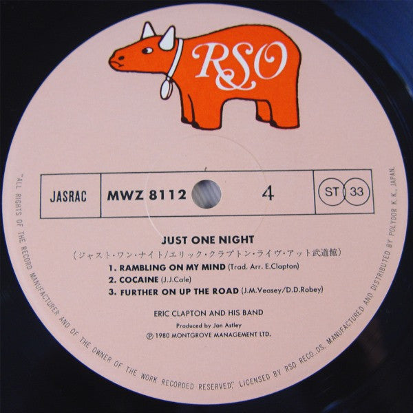 Eric Clapton - Just One Night (Vinyl, LP, Album, Stereo)